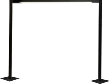 SHILO Lampa ogrodowa TAKETA Garden 9937 T8 150cm IP54 - antracyt struktura