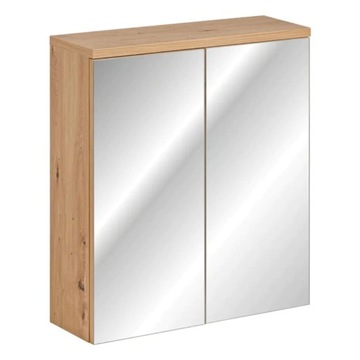 Szafka Łazienkowa z Lustrem 60 cm SAMOA Wisząca