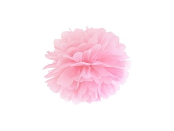POMPON papierowy JASNY RÓŻOWY 25cm ROCZEK ŚLUB