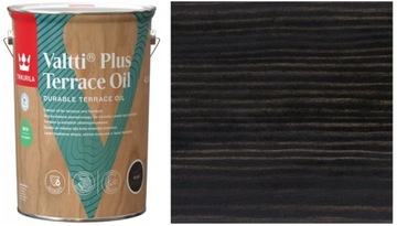 TIKKURILA VALTTI PLUS TERRACE OIL 4,5L BLACK - CZARNY - OLEJ TARASÓW, MEBLI