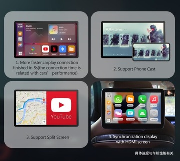 Беспроводной Android Auto Carplay AI Box Screen Cast