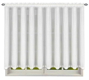 ГОТОВАЯ ШТОРА 400 Х 170 СМ ПРЯМАЯ БЕЛАЯ ШТОРА