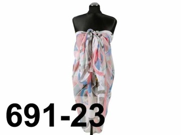 CHUSTA PLAŻOWA PRZEWIEWNE PAREO WZORY LATO 691-23