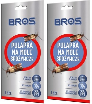 Pułapka Na Mole Spożywcze Feromonowa Lep Bros 2szt
