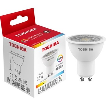 ** Żarówka LED TOSHIBA GU10 5,5W 450lm b.ciepła**