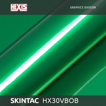 ГЕКСИС! Фольга BOSTON GREEN GLOSS 152x50см ЗЕЛЕНАЯ