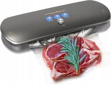 KitchenBoss Zgrzewarka próżniowa 3 w 1 do suchych i wilgotnych produktów