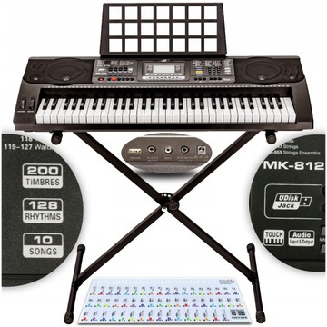 DUŻY ZESTAW ORGANY + STOJAK na KEYBOARD + PULPIT do NUT + NAKLEJKI GRATIS