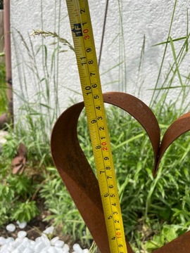 Сердце 2шт ЦВЕТОЧНЫЙ САД ЦВЕТОЧНЫЙ ГОРШОК украшение КАЧЕСТВЕННОЕ украшение 25см на пике 50см