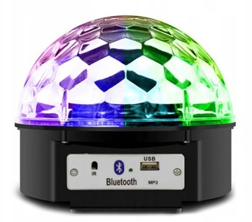 СВЕТОДИОДНЫЙ ПРОЕКТОР DISCO BALL RGB ДЛЯ ВЕЧЕРИНКИ ЛАЗЕР + ПУЛЬТ ДИСТАНЦИОННОГО УПРАВЛЕНИЯ