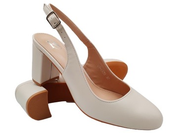 CZÓŁENKA DAMSKIE Klocek Półbuty Bez Pięt eleganckie Buty wizytowe r. 39