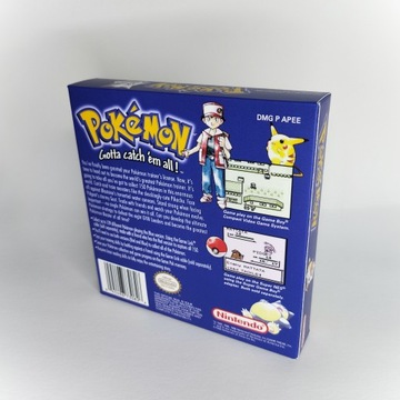 Упаковка Pokemon Blue Gameboy + вкладыш