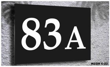 Tabliczka Tablica ADRESOWA ALUMINIUM Nr DOMU 20x30