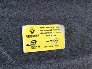RENAULT MEGANE III 3 COUPE POLIČKA KUFRU ZADNÍ
