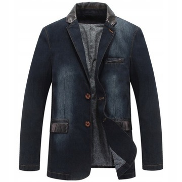 Kurtka męska jeansowa bez kaptura 1019-SKU08333 rozmiar XXL