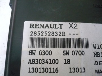 MODUL ŘÍZENÍ RADIÁTORU RENAULT ZOE 285252832R