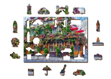 Puzzle Drewniane 150 elementów Londyński pub