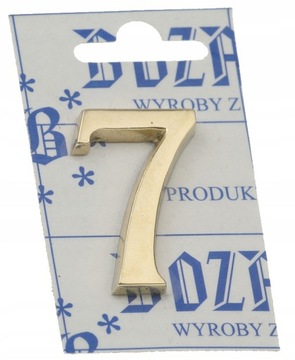 CYFRA MOSIĘŻNA 5cm NUMER NA DRZWI SAMOPRZYLEPNA NR 7