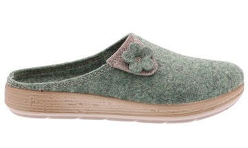 INBLU KAPCIE FILCOWE KLAPKI DAMSKIE AD25 BAMBOSZE DOMOWE LEKKIE ZIELONE 39