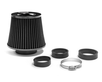 КОНУСНЫЙ ФИЛЬТР СПОРТ КОНУС ДО 240 КМ СОКРАЩЕНИЕ 77-60 мм ЧЕРНЫЙ BM SPORT