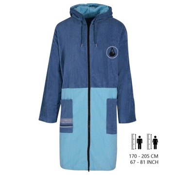 Poncho bawełniane Bleys Wave Hawaii dla morsa na basen