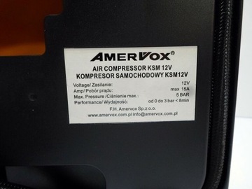 AMERVOX MANO HQ FAST12V МИНИ-КОМПРЕССОР