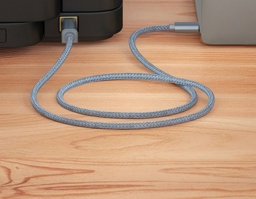 Кабель USB C — ПРИНТЕР USB тип C — USB B, 3 м QGeeM