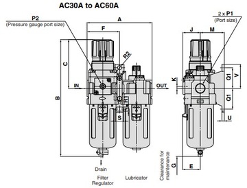 Блок подготовки воздуха SMC AC40A-F04-A