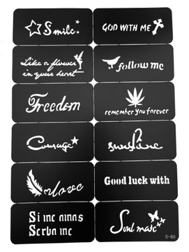 БЛЕСКИ ТАТУ, ШАБЛОНЫ, МАРКЕРЫ ДЛЯ РАСКРАШЕНИЯ КОЖИ