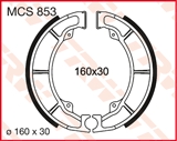 TRW MCS853 SZCZĘKI HAMULCOWE (160X30MM) (K705)