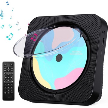 ODTWARZACZ PRZENOŚNY CD GŁOŚNIK BLUETOOTH RADIO 6 TRYBAMI 2600 mAh