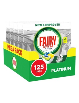 Fairy Platinum Kapsułki do zmywarki Lemon 125 szt.