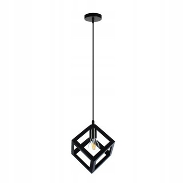 Lampa wisząca loft sweden czarna pojedyncza E27