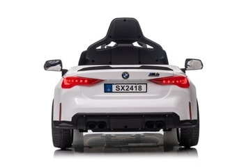 Автомобильный BMW M4 2X45 WATT Аккумулятор 12V 14Ah Кожаный Пульт Дистанционного Управления Белый