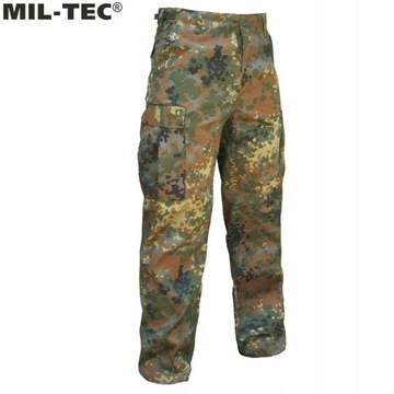 Spodnie wojskowe bojówki moro Mil-Tec US Ranger BDU Flecktarn L