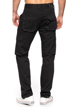 BOJÓWKI MĘSKIE STANLEY JEANS CZARNE - 88cm/L32