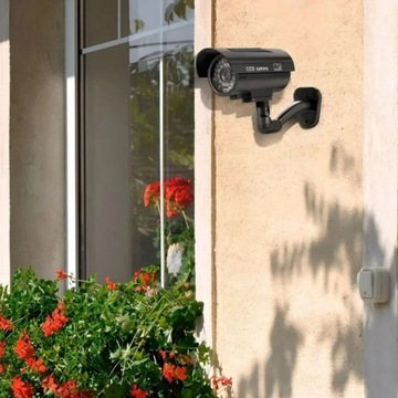 KAMERA ATRAPA IR LED MONITORING ZEWNĘTRZNA ŚCIENNA KAMERA Z DIODĄ MIGAJĄCA
