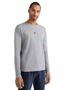 TOMMY HILFIGER KOSZULKA MĘSKA CN LS TEE SZARA r.L