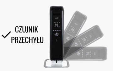 GRZEJNIK ELEKTRYCZNY OLEJOWY TERMOSTAT MILL ABH1000DN BLACK CZARNY ANTRACYT