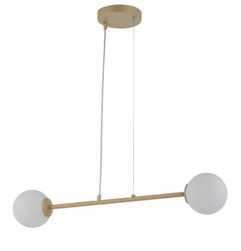 SIGMA Nowoczesna lampa LED BALANS 2 złoty beż lampa wisząca LED