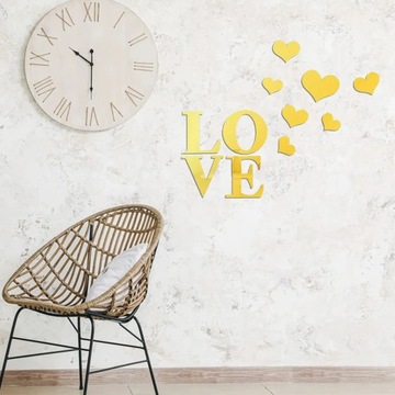 11шт/набор стикер стены любовные письма в форме сердца