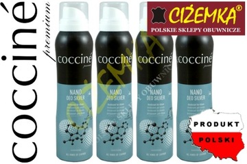 4x COCCINE NANO DEZODORANT odświeżacz DO BUTÓW 150