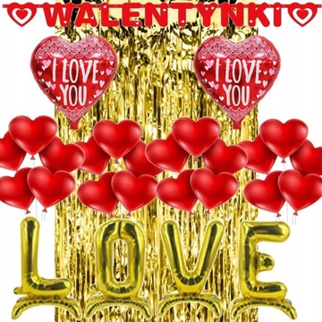 НАБОР УКРАШЕНИЙ ШАРАМИ «ВАЛЕНТИНА ЛЮБОВЬ»