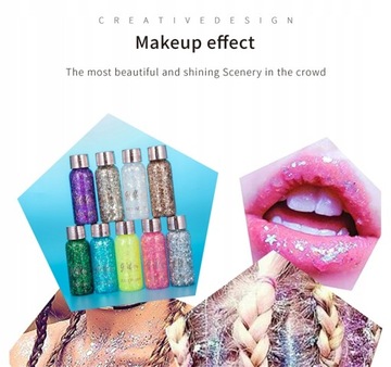 With Smear Spoon Multifunctional Eye Glitter