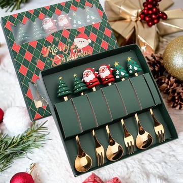 Десертные ложки Вилки из нержавеющей стали, стиль B