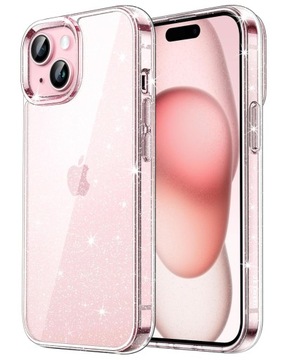 ETUI BROKAT SHINE 2mm CASE do IPHONE 15 + SZKŁO