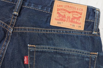 LEVIS 511 SLIM FIT jeans spodnie męskie PREMIUM rurki 31/34 pas 80