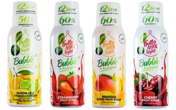 Fruttamax B zestaw 4 syropów do Soda Stream w wersji Light 4x500 ml