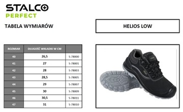 КОЖАНЫЕ РАБОЧИЕ ОБУВИ STALCO HELIOS LOW, размер 47 S-78010 PERFECT