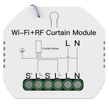 Sterownik rolet WiFi + RF 433MHz Tuya dopuszkowy